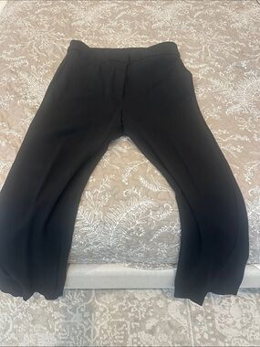 DKNY Black Wide-Leg split leg Women's Pants